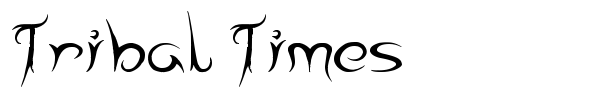 Tribal Times font preview